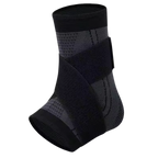Manguito de compresion para fascitis plantar en color negro con correa ajustable