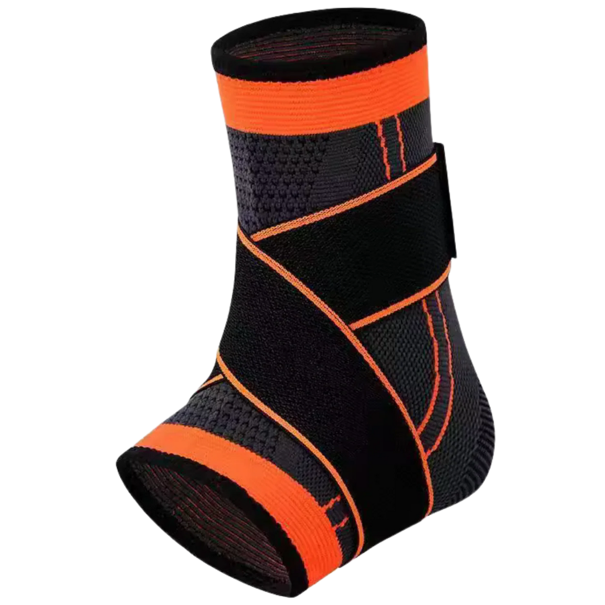 Manguito de compresion para fascitis plantar en color naranja con correa ajustable