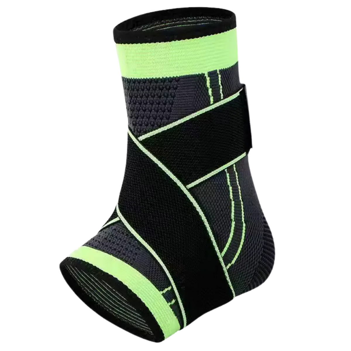 Manguito de compresion para fascitis plantar en color verde con correa ajustable